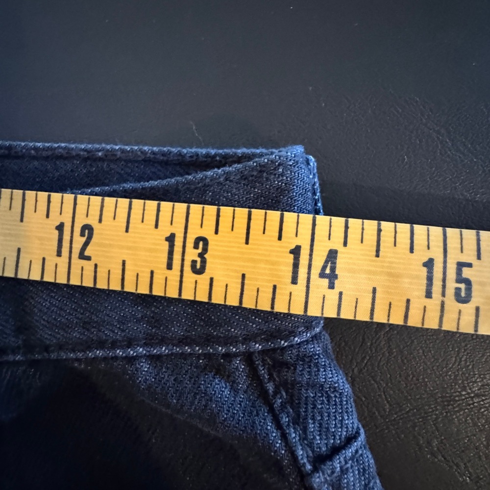 We The Free Jeans Maggie Mid Rise Straight Black 24 Distressed Frayed Button Fly - Picture 9 of 12